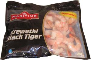 krewetki tygrysie mro�one, krewetki black tiger maritime, krewetki mro�one